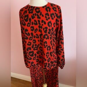 Wild Buddy Love Red and Black Leopard Top